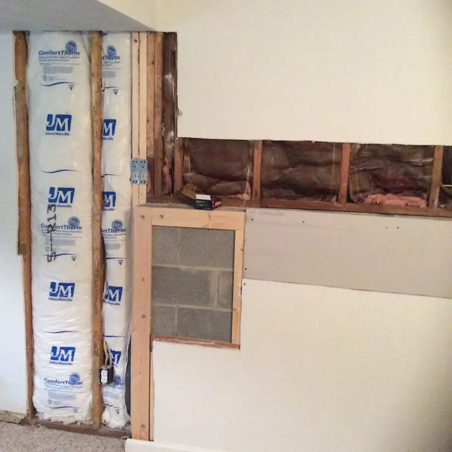 Wall insulation replacement during Contents Cleaning & Restoration in Crescent City